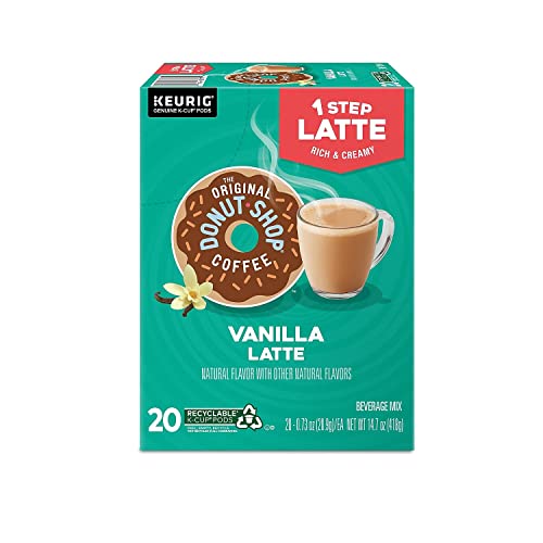 image for The Original Donut Shop Vanilla Latte, Single-Serve Keurig K-Cup Pods,