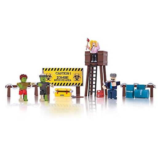 Roblox Action Collection - Zombie Attack Playset [Includes Exclusive Virtual Item]