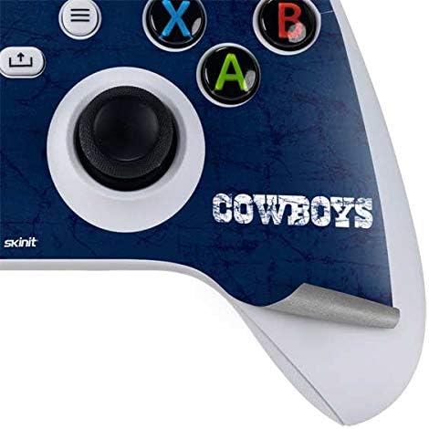 Skinit Decal Gaming Skin Compatible with Xbox Series S Controller - Officially Licensed NFL Dallas Cowboys Distressed Design