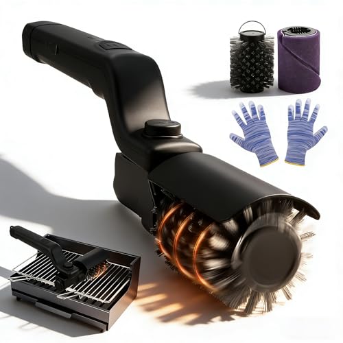 Brosse à barbecue électrique à piles avec tête réglable à 180° - 2