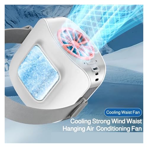 Ventilador de cintura portátil recargable con clip de alta velocidad 3
