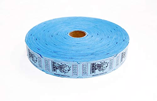 Blue Beer Ticket Roll: roll of 2000