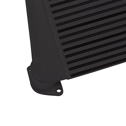 Image of Mishimoto MMTMIC-WRX-08BKBL Top-Mount Intercooler Fits Subaru WRX 2008-2014 Black Cooler, Blue Hose