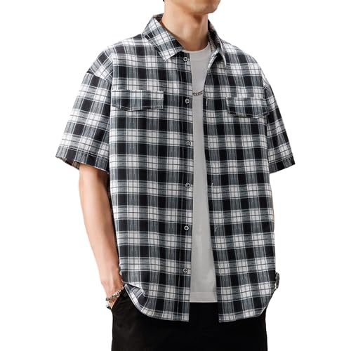 Chemise à carreaux respirante homme haut d'extérieur frais et léger