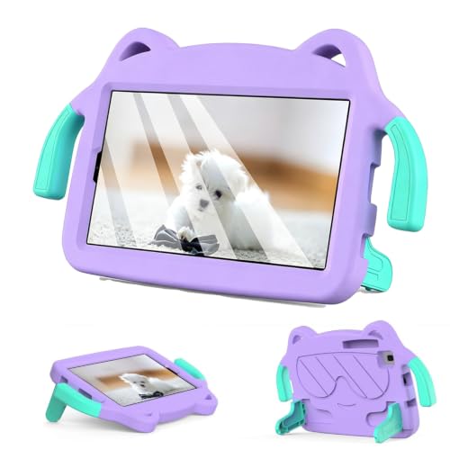 TCL Tab 8 Nxtpaper 5G�p�̂��킢���P�[�X | �y�ʑϏՌ������h�~�J�o�[�A�n���h��/�L�b�N�X�^���h/�V�����_�[�X�g���b�v�t���A�q���p�B