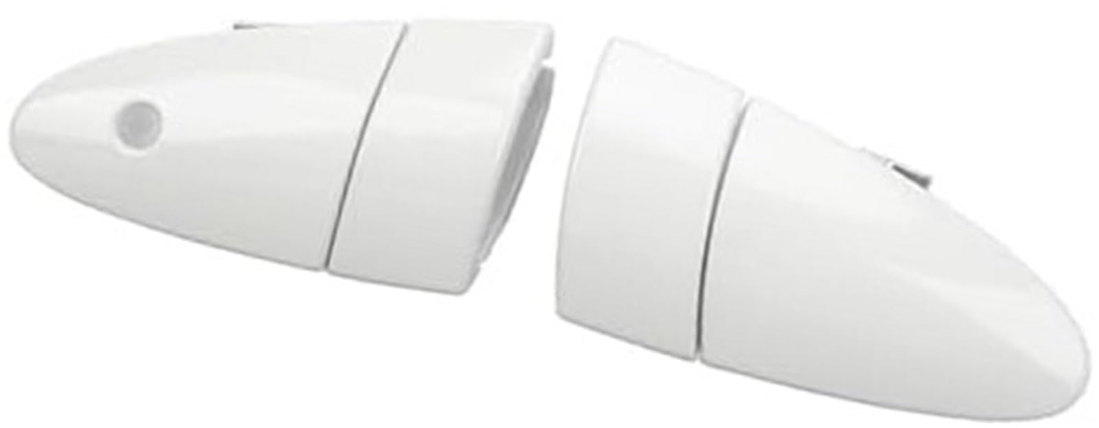 Szwaldaper White Outer Door Handle Caps Pair Car Exterior Door Handle Replacement 72141 Szt G01, For Cr-Z 2011-2015 Glossy Stylish Accessory(White)