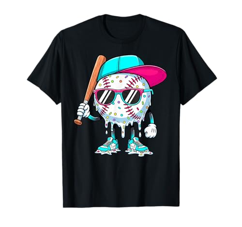 Baseball Lifestyle 101 Youth Drip Ice Cream T-Shirt