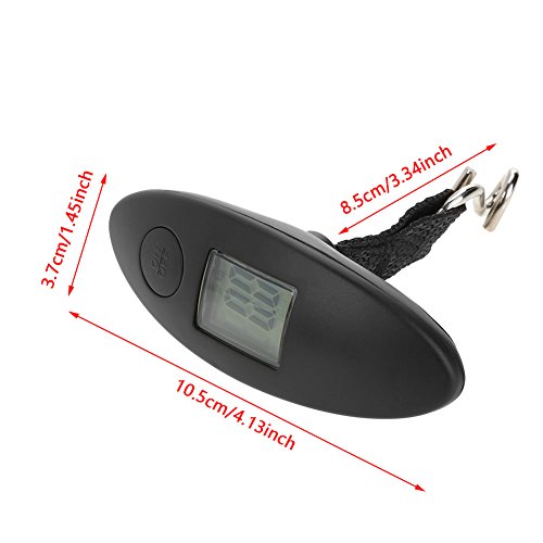 Asixx Digitale Bogenwaage, Tragbare Bogen Skala Schießen Hängewaage mit LCD-Display Geeignet für Compoundbogen und Bogen