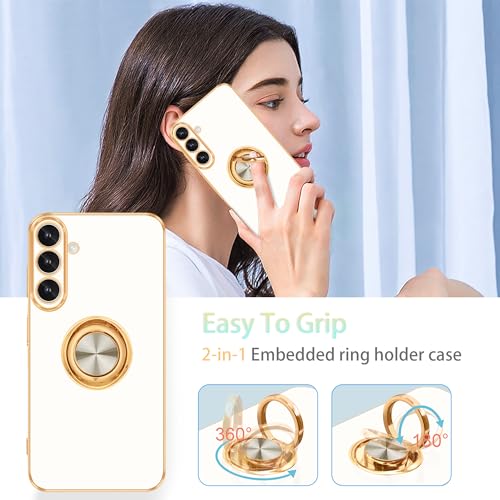 Funda delgada Fingic para Galaxy S26 Plus acabado dorado premium 5