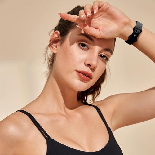 Dirrelo Pulseira de renda vazada compatível com pulseiras Fitbit Sense/Fitbit Versa 3/Pulseiras Fitb