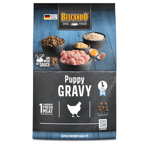 BELCANDO Puppy Gravy [4 kg] Welpenfutter | Trockenfutter für Welpen | Alleinfuttermittel für Welpen bis 4 Monate