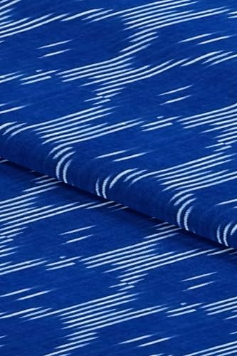Image of Cotton Pochampally ikat unstitched blouse, Kurthi, long frock fabric material for women (1 meter, 2 meters & 3 meters)