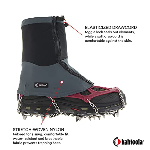 Kahtoola Connect Gaiter Mid (Gray/Plum, Large/Extra Large) #TOP3