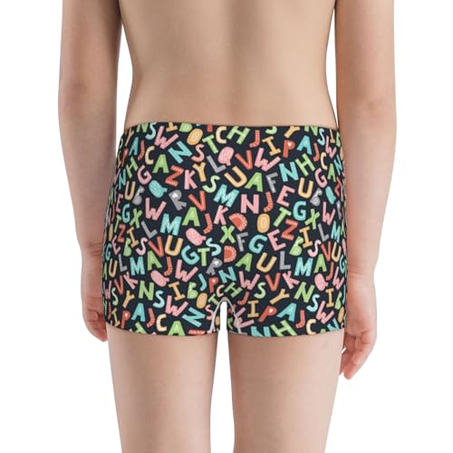 Boys' Cotton Boxer Brief Soft Underwear-Alphabet3
