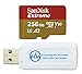 Produktbild SanDisk 256 GB Extreme MicroSDXC UHS-I Speicherkarte für DJI Mini 3 Pro funktioniert auch mit DJI Fernbedienung (SDSQXA1-256G-GN6MN) U3 A2 Bundle mit 1 Alles außer Stromboli MicroSDXC & SD Kartenleser