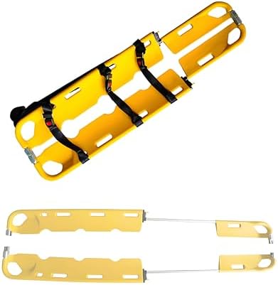 Portable Emerncy Stretcher, Adjustable 160-210cm Foldable Plastic S Stretcher, Lightweight Equint, High Load 159kg, tial First Aid Tool for Mcal Use