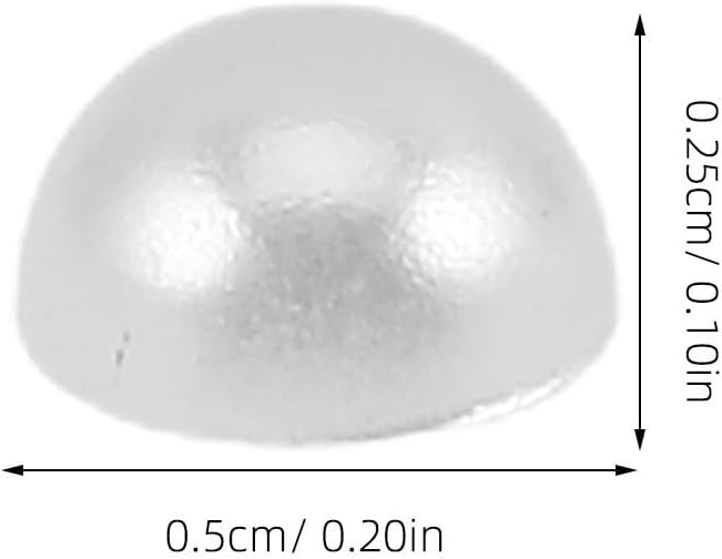Flatback Half Pearls 7600 Piece ABS White Nail Art Accessory
