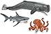 Produktbild Schleich Meerestiere-Set 3 Figuren - 14764 Pottwal, 14765 Tigerhai & 14768 Krake