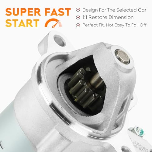 19247 Starter for Ford F-150 13-17 5.0L 6.2L, for Expedition 5.4L 13-14 E-150 E-250 4.6L 5.4L, for E-350 Super Duty 6.8L 13-19, for F-250 F-350 Super Duty 6.2L 13-19, for Lincoln Navigator 5.4L 13-14 by Aeagle - Image 2