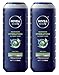 Nivea Men Maximum Hydration 3-in-1 Body Wash, 16.9 fl oz (Pack of 2)