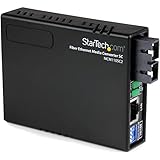 Anchura:20.3 cm StarTech - Multiplexor (fibra óptica a Ethernet, 10-100 Mbit/s, alcance de 2 km, multimodo)