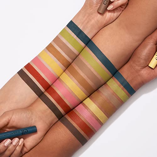 E.l.f. No Budge Matte Shadow Stick, One-Swipe Cream Eyeshadow Stick, Long-Wear & Crease Resistant, Matte Finish, Groovy #TOP4