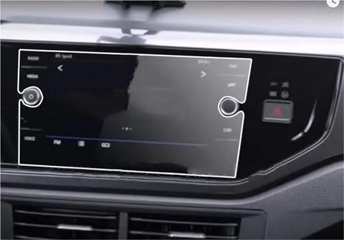 Verre trempé pour Volkswagen Virtus anti-rayures écran tactile 8 pouces