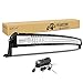 PICAA Barra Luminosa a Led Curva per Auto 42 pollici 540W con Cablaggio a Tripla Fila 7D Faro da Lavoro a Led Lampadina Fari Auto Fuoristrada Fendinebbia per ATV SUV Camion Barca Universale