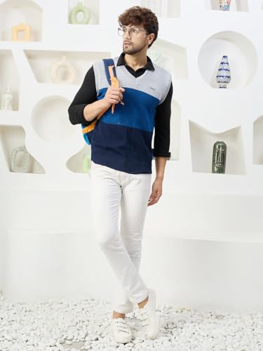 Image of Kvetoo V Neck Sleeveless Winter Wool Sweater for Men
