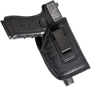 POYOLEE Concealed Carry Holster, Universal IWB Gun Holster with Underbarrel Laser Flashlight Mounted on Gun,Fits Glock 17/19/20/23 | Beretta 92 FS, PX4, XDM, HK USP, MP and More… (Right)