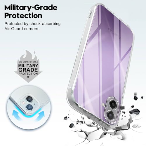 Image of Jkobi Silicone Back Cover Case for Samsung Galaxy M17e (Clear Shockproof Case with Camera Protection | Soft and Flexible | Transparent)