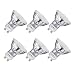 SHINE HAI GU10 LED Bulbs 40W Halogen Equivalent, 3.5W, 120V, 5000K Daylight White Non-Dimmable LED Spotlight MR16 GU10 Base, 6-Pack