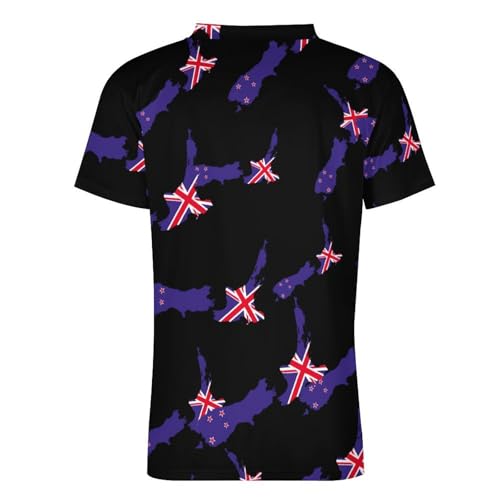 Camiseta de fútbol de Nueva Zelanda para hombre cómoda para jugar partidos y torneos 6