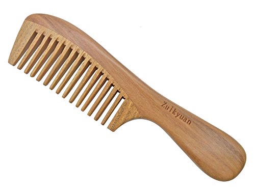 Wooden Hair Comb for Women Sandalwood Wide Tooth Hair Comb Wide Tooth Wood Comb for Curly Hair