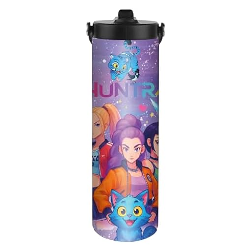 UBBY Demon Hunters Botella de agua de 590 ml a prueba de fugas, botella con pajita y asa, botella de acero inoxidable para trabajo, viajes, exterior, escuela (fugas de tinta) | Ya disponible en tu tienda friki favorita! En mundofriki.es! UBBY Demon Hunters Botella de agua de 590 ml a prueba de fugas, botella con pajita y asa, botella de acero inoxidable para trabajo, viajes, exterior, escuela (fugas de tinta) | Ya disponible en tu tienda friki favorita! En mundofriki.es!