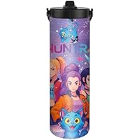 UBBY Demon Hunters Botella de agua de 590 ml a prueba de fugas,