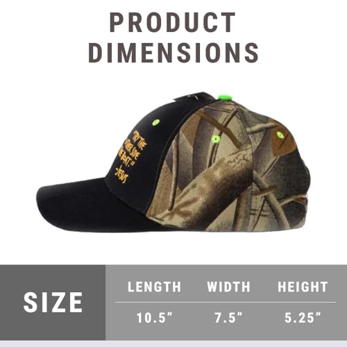 Fisherman | Camouflaged Christian Hats for Men Women Baseball Hat | One Size Adjustable Buckle Strap Baseball Cap | Inspirational Dad Hats for Christians