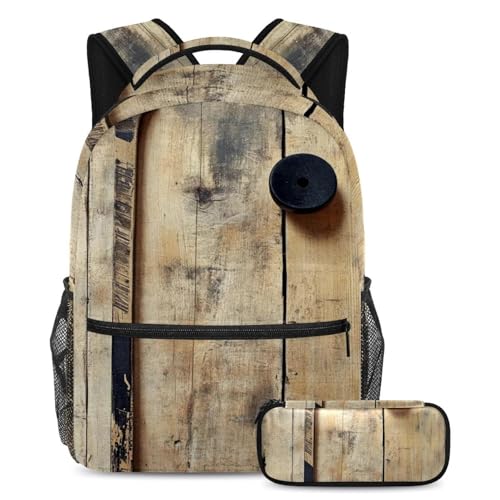 Palet de hockey sur bois en cadeau d'anniversaire, sac à dos enfant et trousse de rangement
