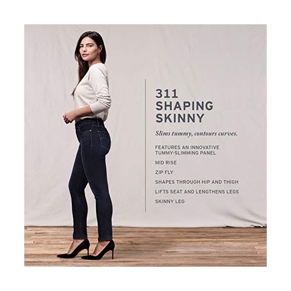 Levis-Womens-311-Shaping-Skinny-Jeans-Standard-and-Plus Levi's Women's 311 Shaping Skinny Jeans, Lapis Storm (Waterless), 26 Regular