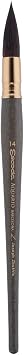Escoda Aquario Gold Series 1140 Joseph Zbukvic Artist Watercolor and Acrylic Paint Brush, Short Handle, Round Mop, Petit Gris Natural Squirrel Hair Size 14