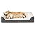 Bedsure Orthopedic Memory Foam Dog Bed Medium - Dog Sofa with Removable Washable Cover & Waterproof Liner, 7 inches Height Couch Dog Beds for Small, Medium Dogs up to 50 lbs