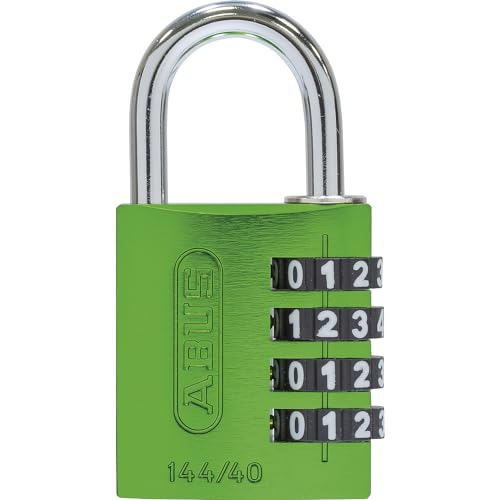 ABUS Zahlen-Vorhangschloss 144/40 Lock-Tag Aluminium, grün