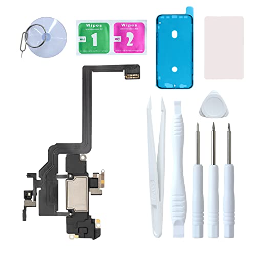 LOZOP for iPhone 11 Earpiece Speaker Replacement & Earspeaker Ear Piece Proximity Light Sensor Flex Cable with Repair Tools Compatible with iPhone 11 6.1 Inch
