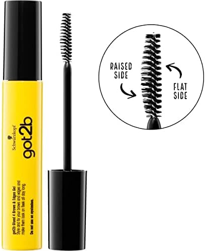 Schwarzkopf got2b Glued for Brows & Edges 2 in 1 Wand Gel, For Laying Edges and Styling Brows, 72hr Hold, No White Residue or Stickness, Vegan, Silicone Free, Alcohol Free, 16 ml (Pack of 1)