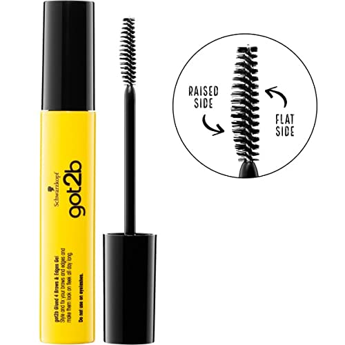 Got2B Schwarzkopf Glued For Brows & Edges 2 In 1 Wand Gel, For Laying Edges And Styling Brows, 72Hr Hold, No White Residue Or Stickness, Vegan, Silicone Free, Alcohol Free, 16 Ml (Pack Of 1) #TOP1
