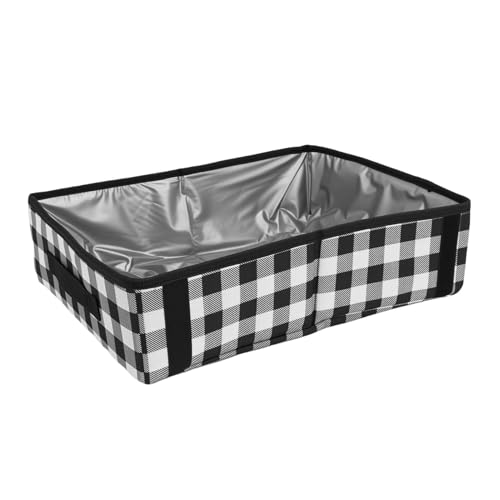 Caja de arena plegable portátil para gatos Haofy miniatura 1