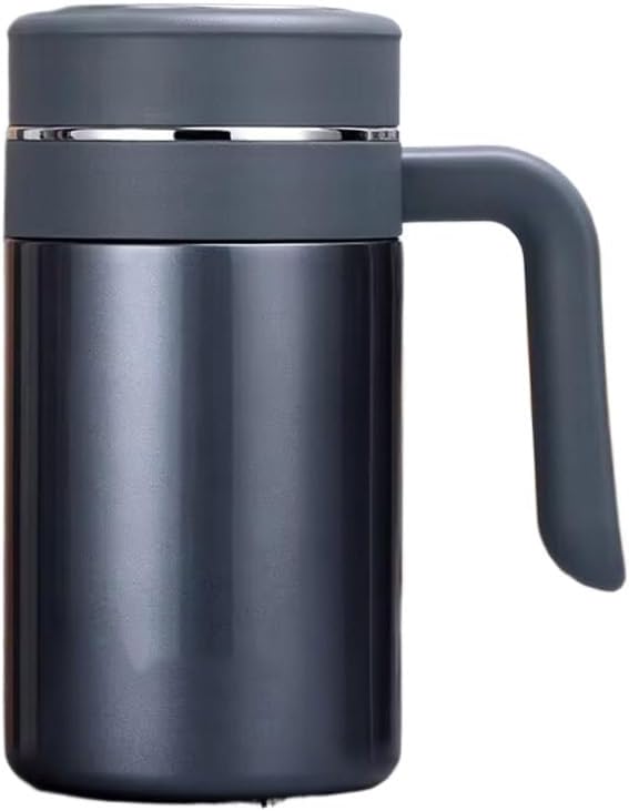 Coffee Mug With Filter Handle Stainless Steel Insulated Vacuum Tea Cup Home Office