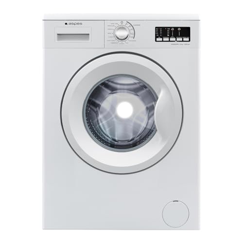 Aspes Lavadora 8Kg Carga Frontal Blanco AL8200DDTD. 2200W, 1200rpm, 15 Programas, Función Stop&Go, Clase de Eficiencia Energética D