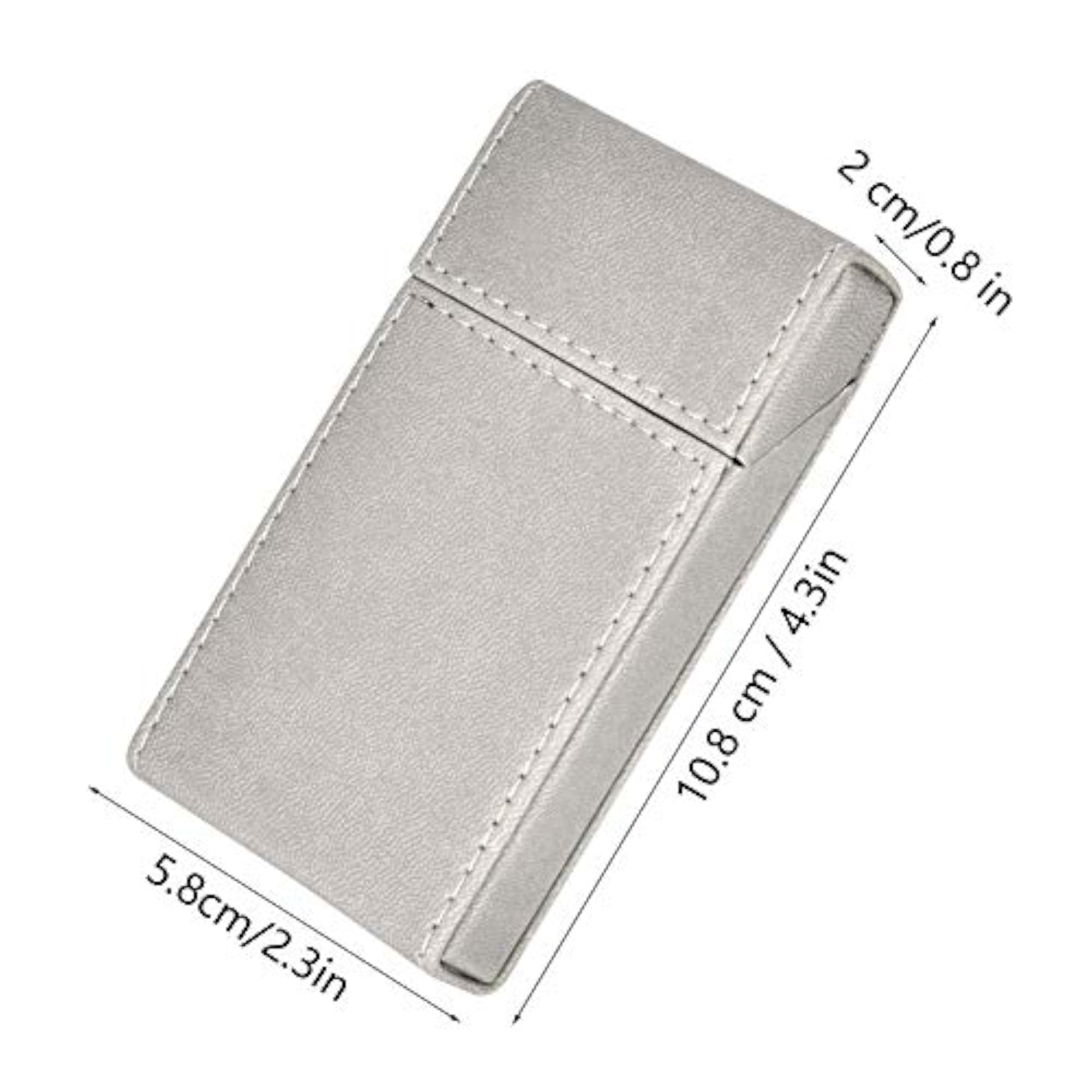 Portable PU and Flocking Cigarette Case, Magnet Flip Cover