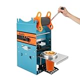 MOQNISE Cup Sealer Machine 300W Manual Cup Sealing Machine 90MM/95MM Electric Cup Sealing Machine 300 cups/hour Cup Sealer for Sealing Plastic Cups of PP PET and Paper Cups